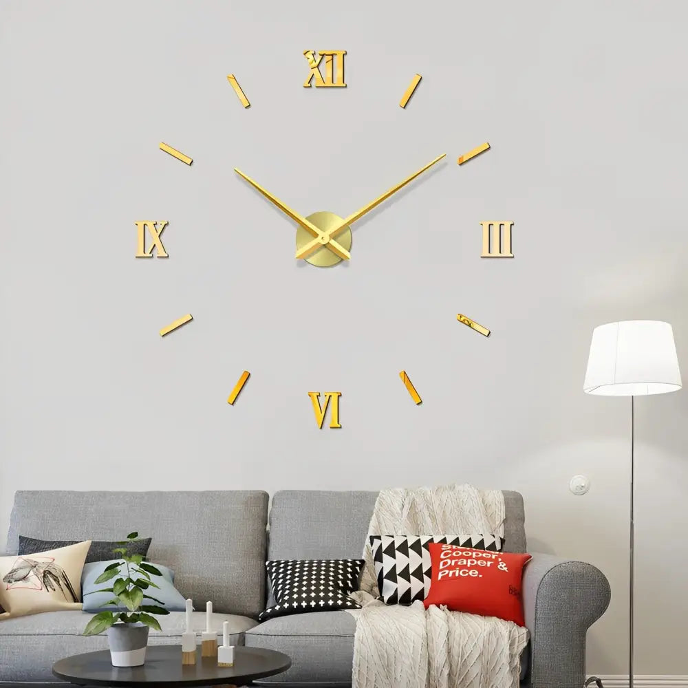 Horloge Murale Stickers 3D - Horloges murales